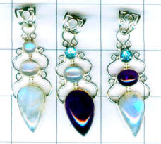 Classical Cab with cut Pendants-QYP017