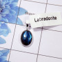 Labradorite Pendant D - BPS820-10x14mm Oval Labradorite Cab 925 Sterling Silver Bezel Set Wholesale Pendant
