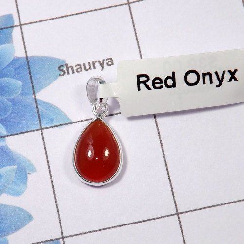 Red Onyx Pendant G - BPS822-10x14mm Teardrop Red Onyx 925 Sterling Silver Bezel Set Wholesale Pendant Red Onyx Pendant G - BPS822-10x14mm Teardrop Red Onyx 925 Sterling Silver Bezel Set Wholesale Pendant