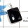 Black Onyx Cab C - BPS824 - Indian Factory Made Black Onyx Gemstone 925 Sterling Silver Bezel Pendant