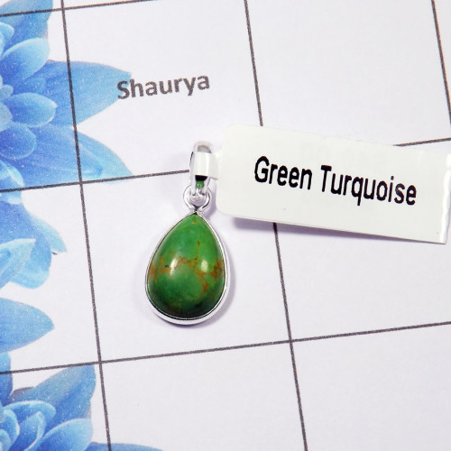 Green Turquoise Pendant A - BPS822-10x14mm Teardrop Green Turquoise 925 Sterling Silver Bezel Set Wholesale Pendant Green Turquoise Pendant A - BPS822-10x14mm Teardrop Green Turquoise 925 Sterling Silver Bezel Set Wholesale Pendant