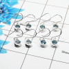 4Pair Blue Topaz Cut Earring G - BVE998 Round Solid 925 Sterling Silver Earring Lot 4Pair Blue Topaz Cut Earring G - BVE998 Round Solid 925 Sterling Silver Earring Lot