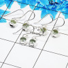 3Pair Green Amethyst Cut Earring H - BVE998 Round Solid 925 Sterling Silver Earring Lot 3Pair Green Amethyst Cut Earring H - BVE998 Round Solid 925 Sterling Silver Earring Lot