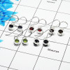 5Pair Multistone Cut Earring I - BVE998 Round Iolite, Garnet, Smoky Quartz, Peridot & Black Onyx Solid 925 Sterling Silver Earri 5Pair Multistone Cut Earring I - BVE998 Round Iolite, Garnet, Smoky Quartz, Peridot & Black Onyx Solid 925 Sterling Silver Earri
