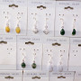 5air Beautiful Multi Gemstone Earring A- BVE966 Cab Fossil Coral, Moss Ahate, Dendrite Agate & Blue Lace Agate Solid 925 Sterlin