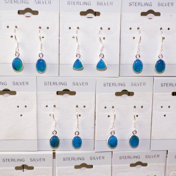 5Pair Natural HKK Opal Gemstone Earring A - BVE967 Cab Solid 925 Sterling Silver Bezel Setting Earring Lot 5Pair Natural HKK Opal Gemstone Earring A - BVE967 Cab Solid 925 Sterling Silver Bezel Setting Earring Lot