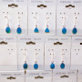 5Pair Natural HKK Opal Gemstone Earring A - BVE967 Cab Solid 925 Sterling Silver Bezel Setting Earring Lot
