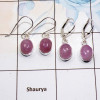 2 Pair Pink Kunzite Gemstone Cab Earring A - BVE975 Cab Solid 925 Sterling Silver Plain Earring Wholesale Lot