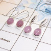2 Pair Pink Kunzite Gemstone Cab Earring A - BVE975 Cab Solid 925 Sterling Silver Plain Earring Wholesale Lot 2 Pair Pink Kunzite Gemstone Cab Earring A - BVE975 Cab Solid 925 Sterling Silver Plain Earring Wholesale Lot