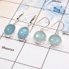 2 Pair Aquamarine Gemstone Cab Earring A - BVE988 Cab Solid 925 Sterling Silver Plain Earring Wholesale Lot 2 Pair Aquamarine Gemstone Cab Earring A - BVE988 Cab Solid 925 Sterling Silver Plain Earring Wholesale Lot