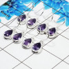 4 Pair Beautiful Amethyst Cut Earring C - BVE997 Pan Amethyst Solid 925 Sterling Silver Earring Lot 4 Pair Beautiful Amethyst Cut Earring C - BVE997 Pan Amethyst Solid 925 Sterling Silver Earring Lot