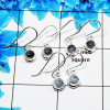 3Pair Dendrite Agate Cab Earring B - BVE999 Round Solid 925 Sterling Silver Earring Lot 3Pair Dendrite Agate Cab Earring B - BVE999 Round Solid 925 Sterling Silver Earring Lot