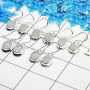 5Pair Rainbow Moonstone Cab Earring J - BVE999 Oval Solid 925 Sterling Silver Earring Lot