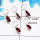 Garnet Cut Pendant- B  BVP998 - Solid 925 Sterling Silver Bezel Set 5 Pcs Pendant Wholesale Lot