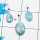Larimar Cab Pendant- B  BVP999 - Solid 925 Sterling Silver Bezel Set 3 Pcs Pendant Wholesale Lot