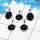 Black Onyx Cab Pendant- E  BVP999 - Solid 925 Sterling Silver Bezel Set 5 Pcs Pendant Wholesale Lot