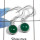 Green Onyx C - BZE703 - Party Wear Design Bezel Earrings Cab Gemstone 925 Sterling Silver