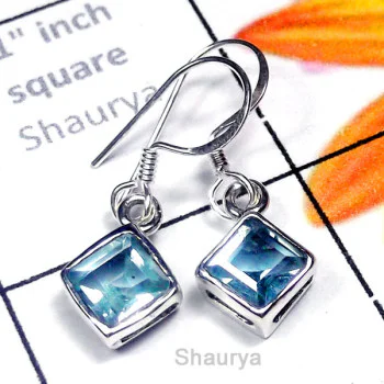 Blue Topaz A - CES996-Small Size Casting Pretty Earring Blue Topaz A - CES996-Small Size Casting Pretty Earring