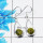 Connemara Marble Cab Earring L - CME998 Round Shape Solid 925 Sterling Silver Plain Earring
