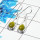 Connemara Marble Cab Earring N - CME998 Pan Shape Solid 925 Sterling Silver Plain Earring