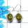 Connemara Marble Cab Earring P - CME998 Oval Shape Solid 925 Sterling Silver Designer Earring