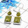 Connemara Marble Cab Earring Y - CME998 Pan & Octagon Shape Solid 925 Sterling Silver Designer Earring