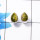 Connemara Marble Cab Stud Earring B - CME999 Pan Solid 925 Sterling Silver Plain Stud Earring