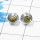 Connemara Marble Cab Stud Earring F - CME999 Round Solid 925 Sterling Silver  Designer Stud Earring