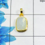 Rainbow Moonstone Cut G - CMJ870-925 Silver 18K Gold Plated Pendant Rainbow Moonstone Cut Gemstone