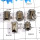 5 pcs Pyrite Druzy Rings - B CRJ004 - Indian Company Made Solid 925 Sterling Silver Wholesale Lots Ring