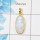 Rainbow Moonstone Cut E - CMJ870-925 Silver 18K Gold Plated Pendant Rainbow Moonstone Cut Gemstone