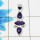 Amethyst A - SD913-Cut & cab stones silver Pendant
