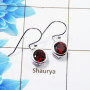 Garnet cut G - CES990-Beautiful Casting Designer Earrings collection