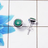 Turquoise L - BLE988-PLAIN STUD EARRINGS MADE IN 925 STERLING SILVER MULTI GEM Turquoise L - BLE988-PLAIN STUD EARRINGS MADE IN 925 STERLING SILVER MULTI GEM