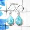 Larimar Cab E - SPE903 - Amazing 925 Sterling Silver Factory Handmade Earrings Larimar Cab E - SPE903 - Amazing 925 Sterling Silver Factory Handmade Earrings