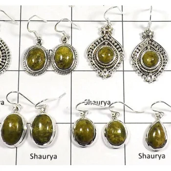 100 grams Earrings Irish Connemara Marble CMEEE100G - in wholesale lots