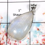 Rainbow Moonstone-J ISP518-Fabulous Big Gemstone Handmade Pendant 925 Sterling Silver
