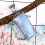 Rainbow Moonstone-T ISP518-Glorious Cabochon Gemstone Plain Setting Wholesale Pendant 925 Sterling Silver
