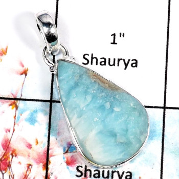 Larimar E-ISP519-Indian Wholesale Factory Larimar Gemstone Pendant 925 Sterling Silver Larimar E-ISP519-Indian Wholesale Factory Larimar Gemstone Pendant 925 Sterling Silver
