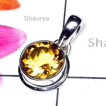 Citrine B - ISP966-Exclusive Silver Cut Citrine Gemstone Pendant Citrine B - ISP966-Exclusive Silver Cut Citrine Gemstone Pendant