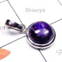 Charolite D - ISP972-Sterling Silver Charolite Gemstone Pretty Pendant