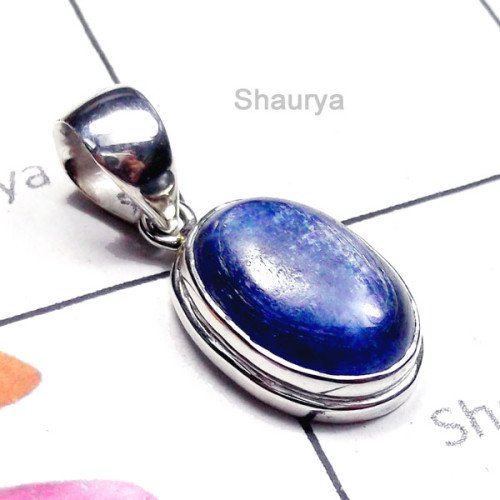 Kynite B - ISP973-Plain Silver Natural Kynite Pendant
