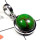Green copper Turquoise O - ISP978-Green copper Turquoise silver Pendants
