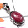 Rodochrosite A - ISP979-Lovely gemstone silver Pendant