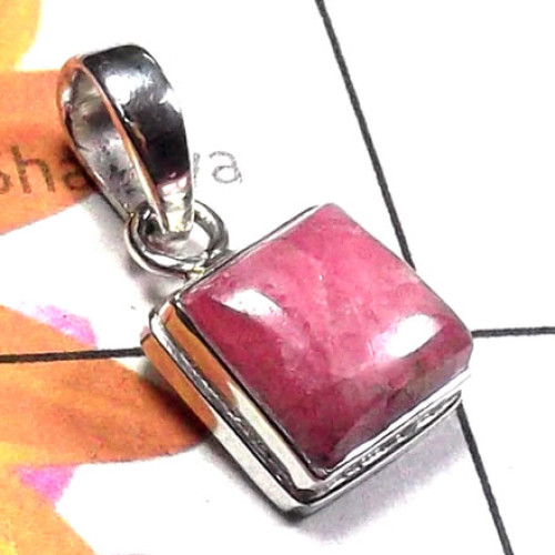 Rodochrosite C - ISP979-Lovely gemstone silver Pendant