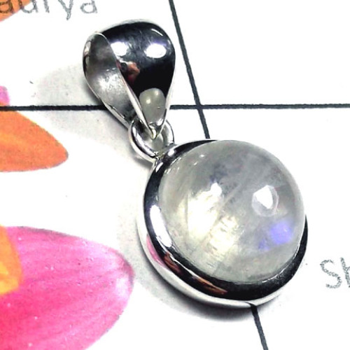 Rainbow Moonstone C - ISP980-Sterling silver Rainbow Moonstone Pendants