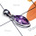 Amethyst B - ISP985-Cut Amethyst Plain Silver Pendant