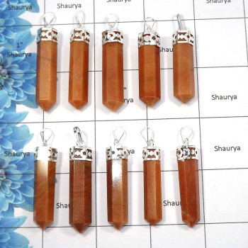 Cream Moonstone - G - MTS999 - 10 Pcs White Metal-Non Silver Wholesale Lots Natural Cream Moonstone Metaphysical Pendants Cream Moonstone - G - MTS999 - 10 Pcs White Metal-Non Silver Wholesale Lots Natural Cream Moonstone Metaphysical Pendants