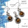 Tiger Eye Cab H - NDS953 - Solid 92.5% Sterling Silver Natural Brown Tiger Eye Gemstone Earring Pendant Set Jewelry