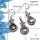 Amethyst Cut O - NDS953 - Indian Company Made Solid 925 Sterling Silver Earring Pendant Set Jewelry